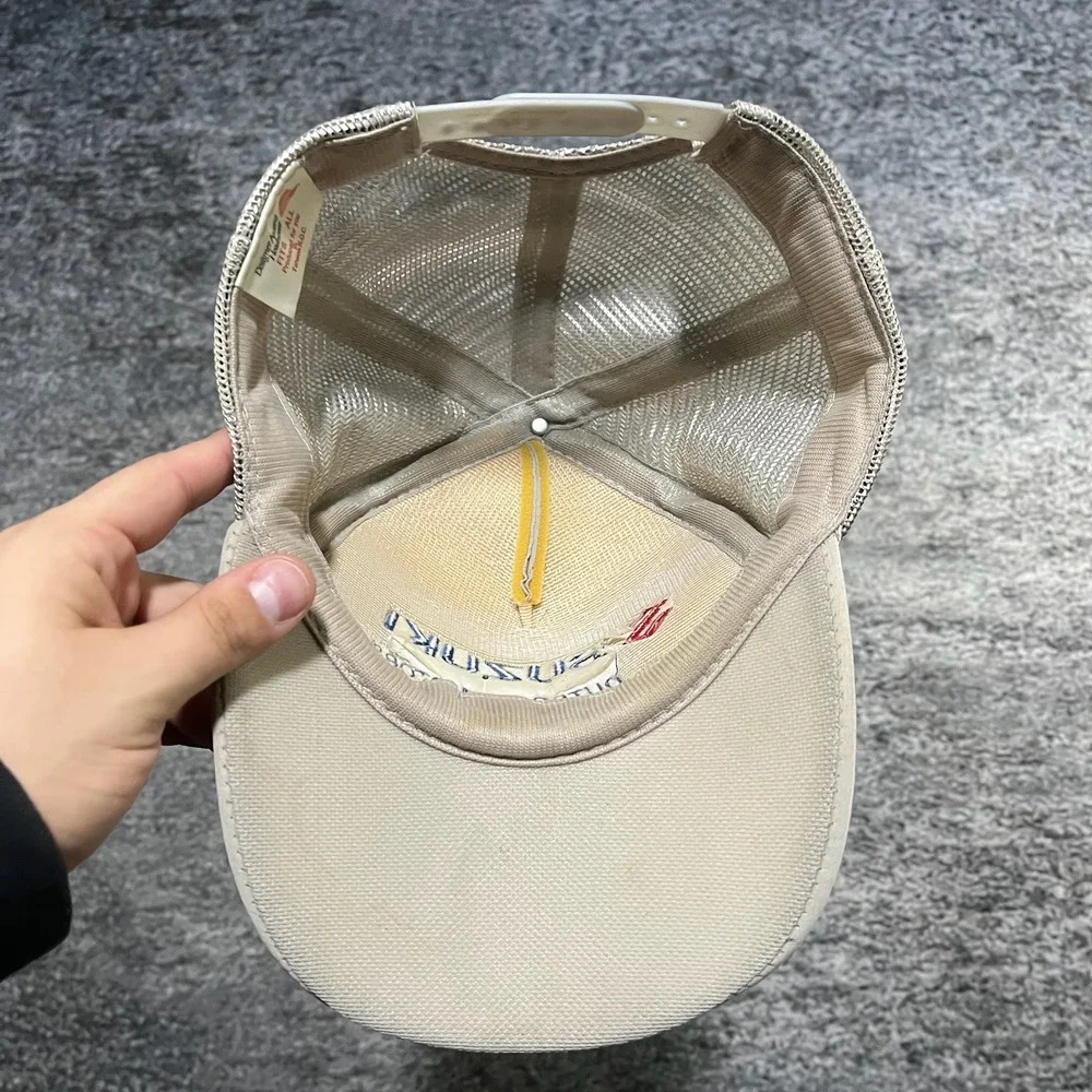 Vintage‎ Suzuki Hat OSFA Gray Motorsport 80s 90s Embroidered Mesh Snap Back